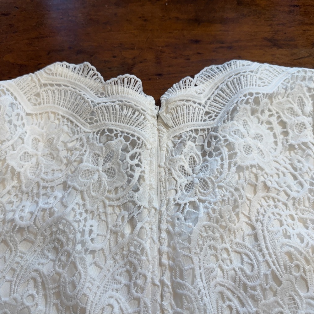 Lulu's White Lace Mini Dress - Picture 7 of 8